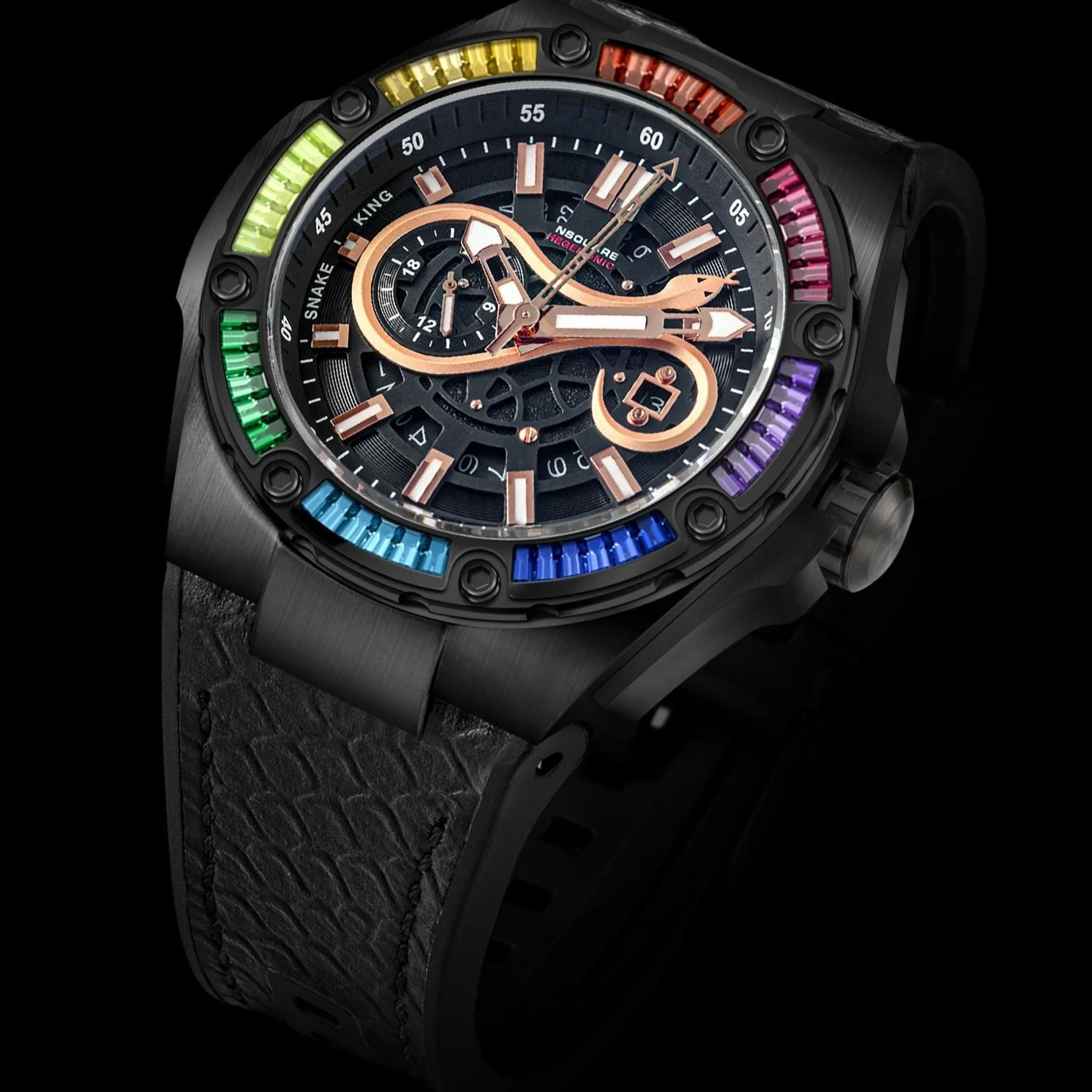 2537-nsquare-snake-special-edition-automatic-46mm-rainbow-black-limited-edition-3.webp Nsquare Snake Special Edition Automatic 46mm Rainbow Black Limited Edition
