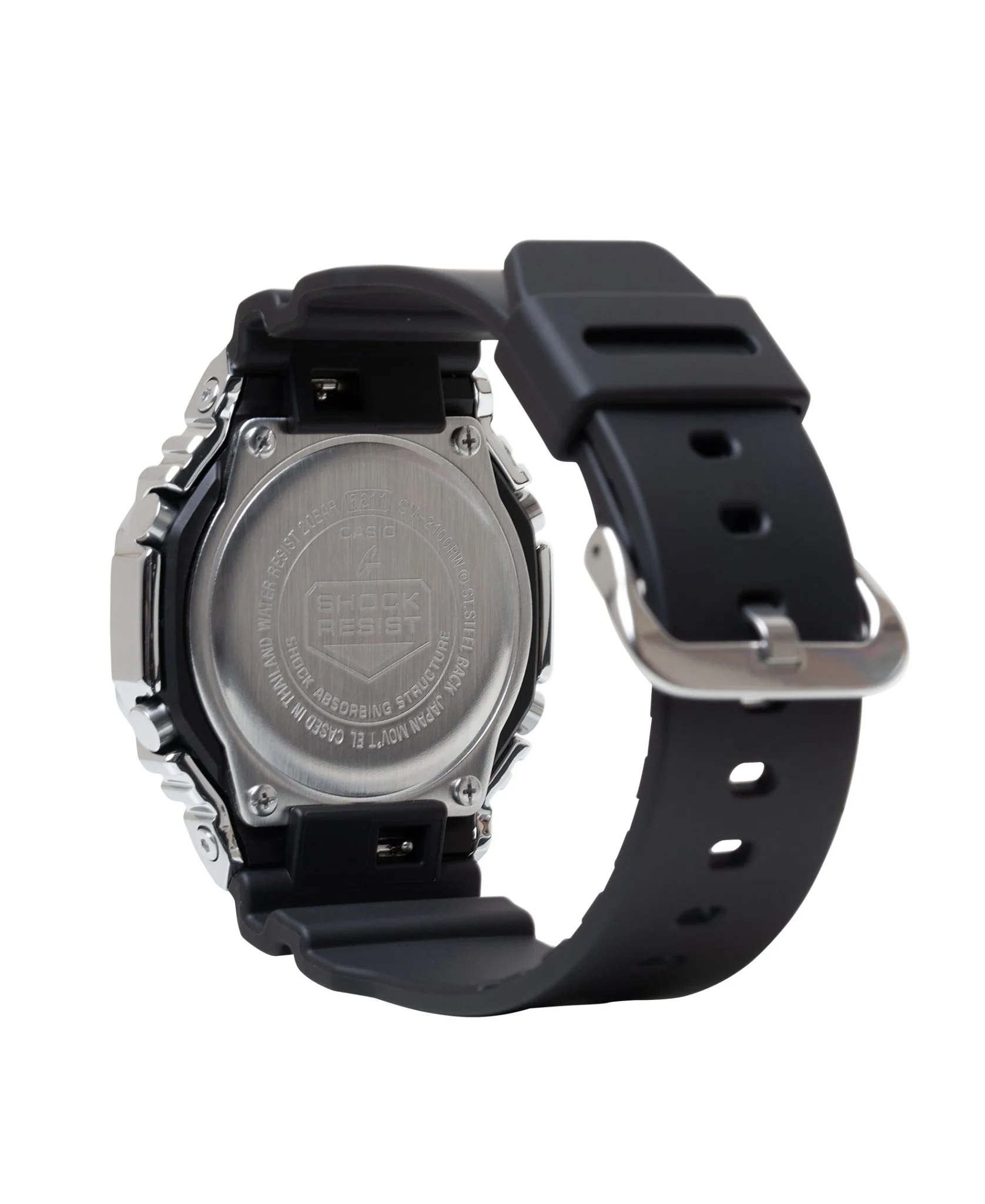 G-Shock GM2100 Rainbow Brick Wall Ana-Digi Black Silver