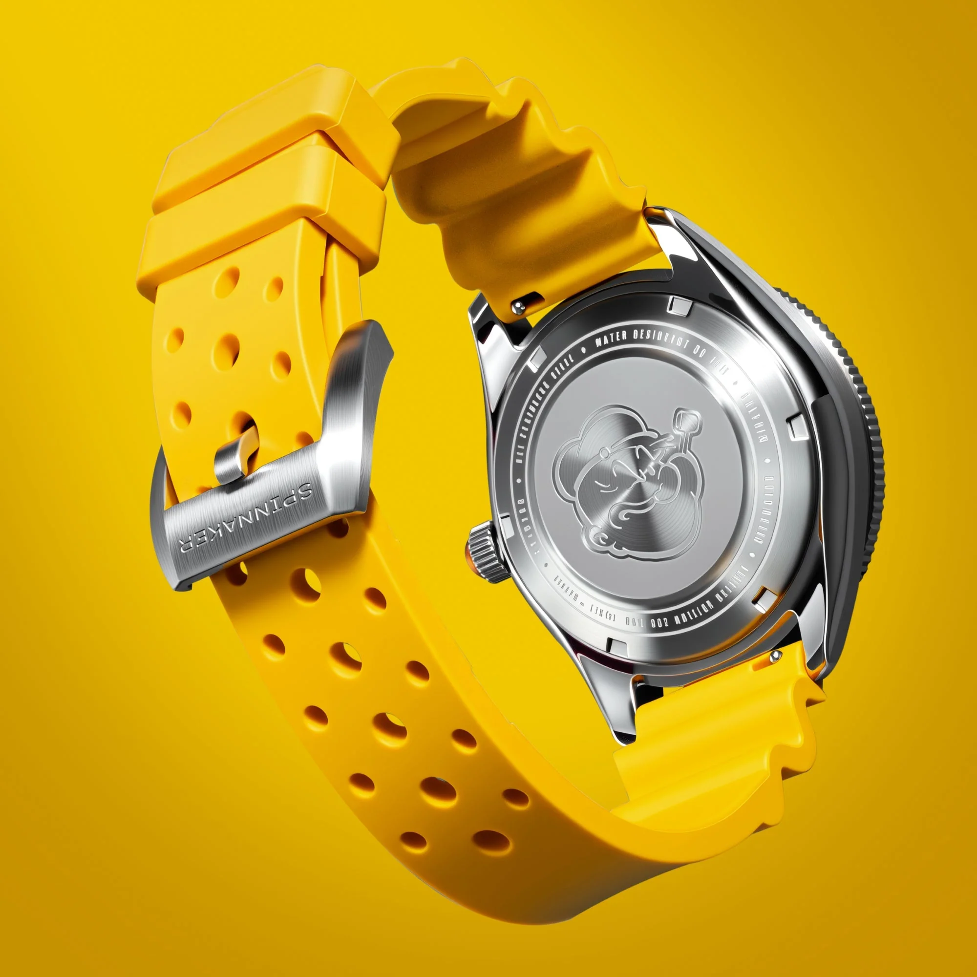 2888-spinnaker-x-popeye-challenger-automatic-anchor-arms-limited-edition-corncob-yellow-8.webp Spinnaker x Popeye Challenger Automatic Anchor Arms Limited Edition Corncob Yellow