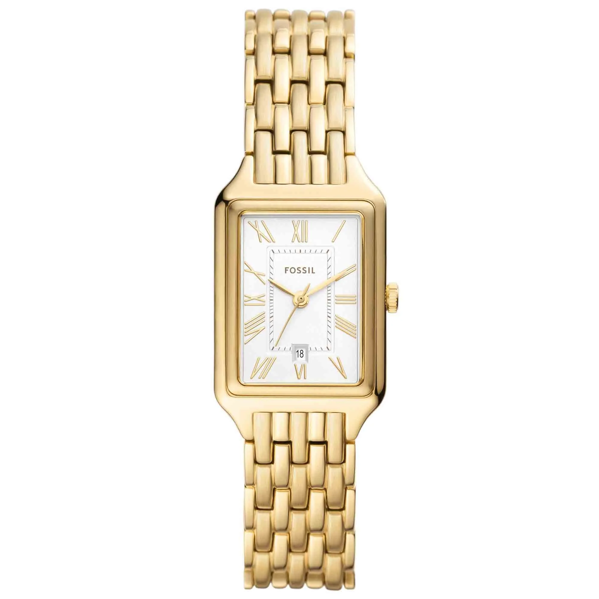 Fossil Raquel Date Gold SS