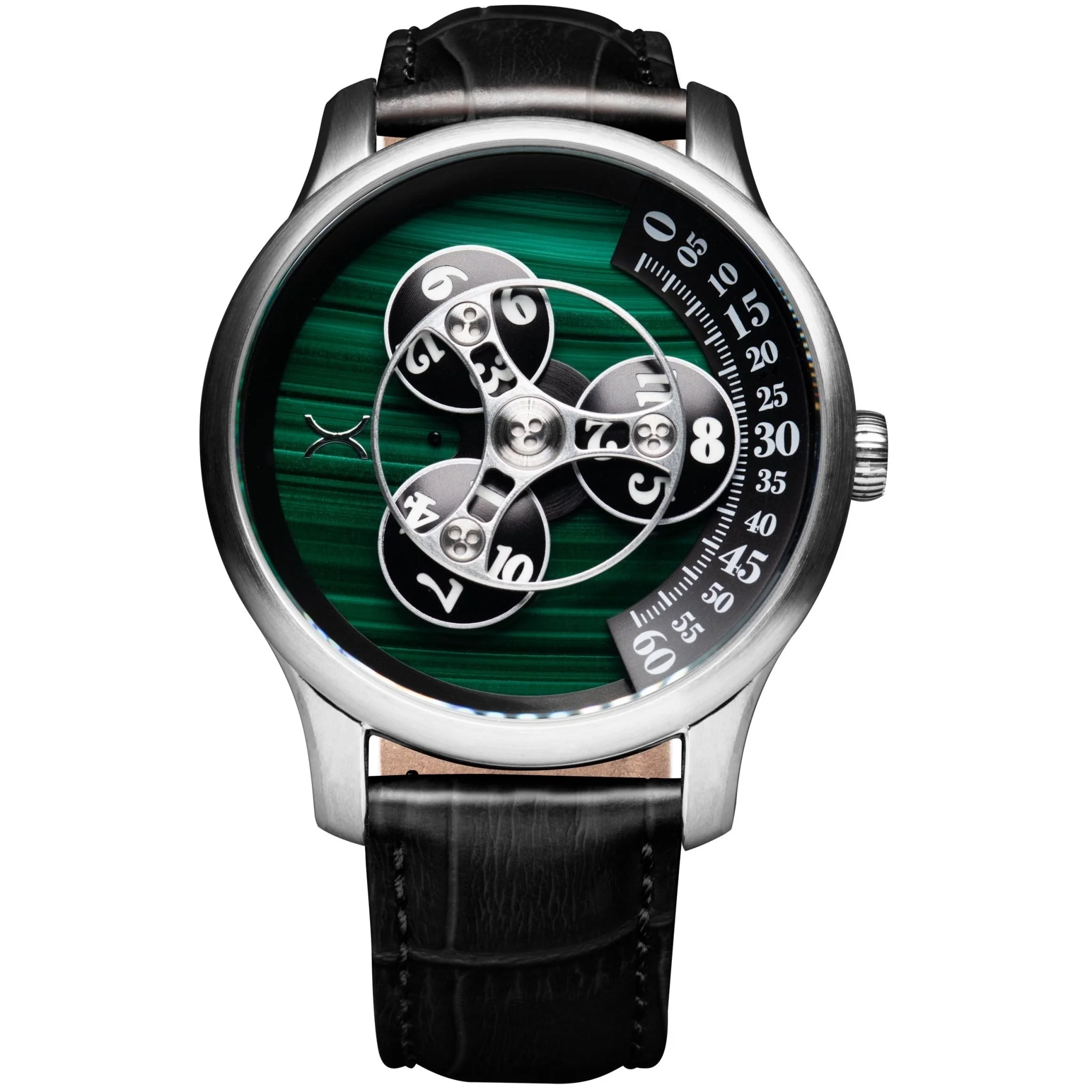 Xeric Triptych Automatic Wandering Hour Stone Edition Malachite