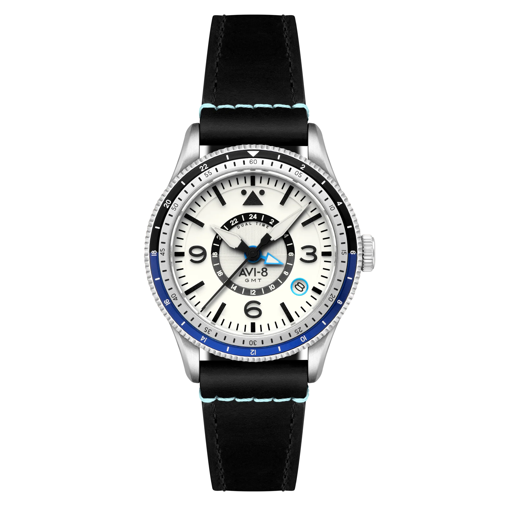 2963-avi-8-flyboy-airmaster-gmt-automatic-wing-silver-1.webp AVI-8 Flyboy Airmaster GMT Automatic Wing Silver