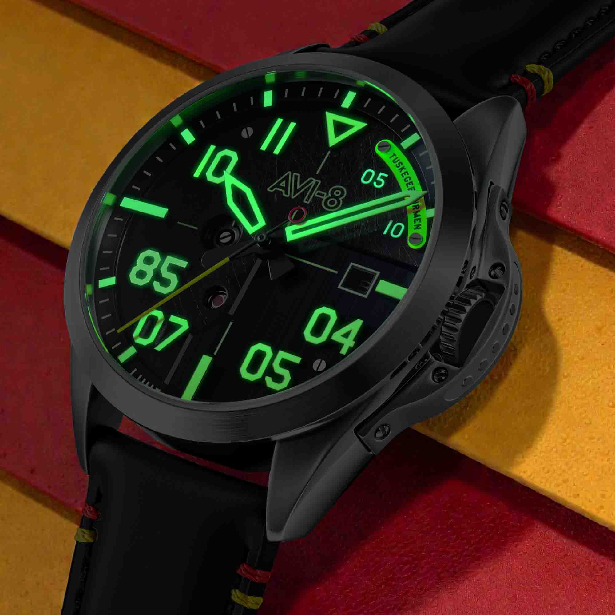 AVI-8 P-51 Mustang Patriot Automatic Tuskegee Airmen 85th Anniversary Edition