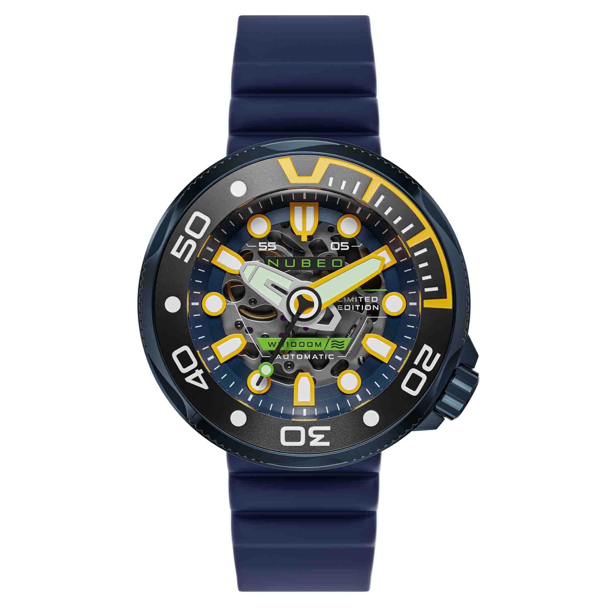 Nubeo Ventana Skeleton Automatic Limited Edition Cobalt Blue