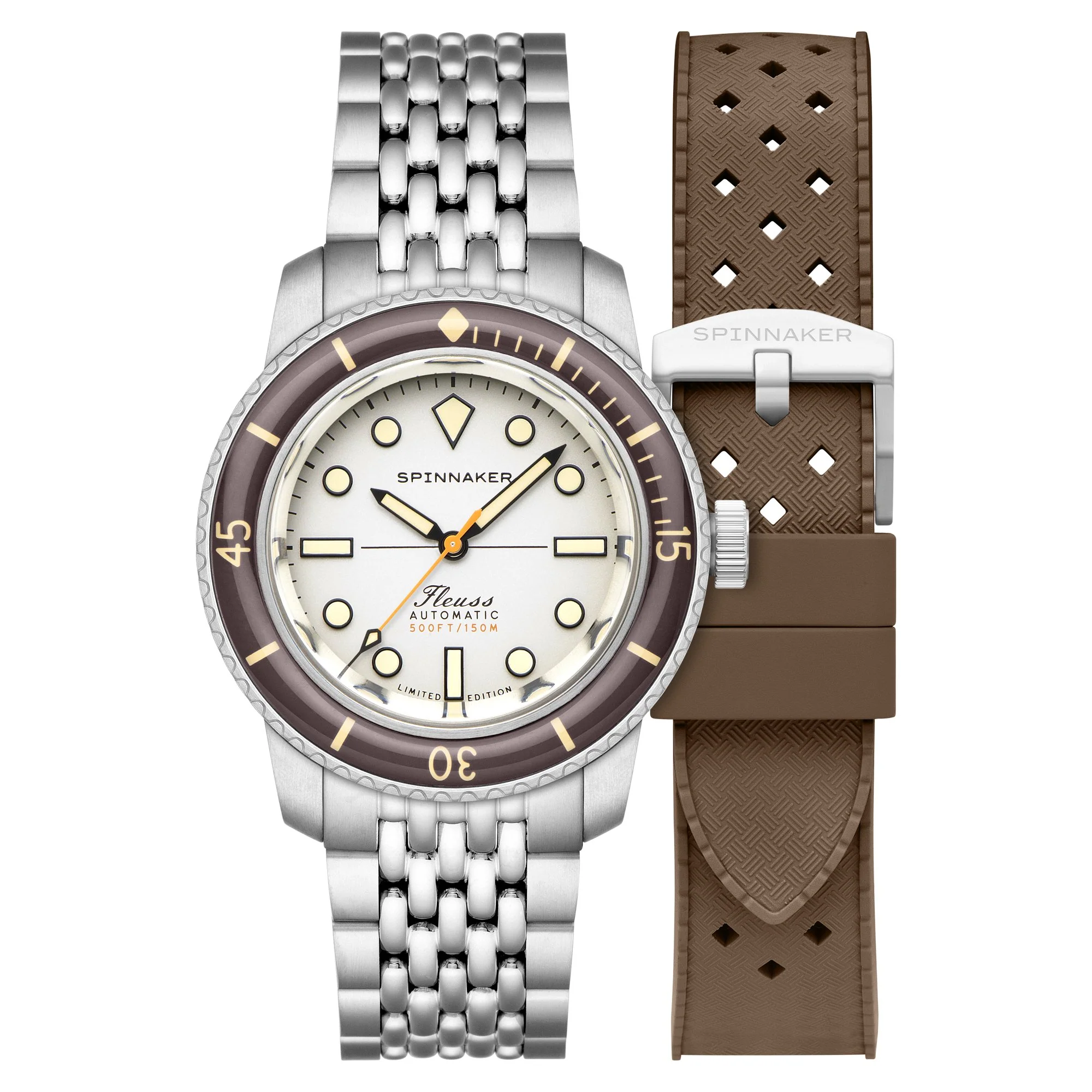 Spinnaker Fleuss 40 Automatic 145th Limited Edition Smoky White
