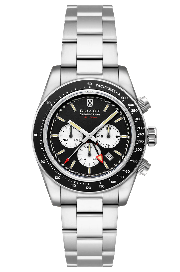 Duxot Vitesse Dual Time Chronograph Charcoal Black