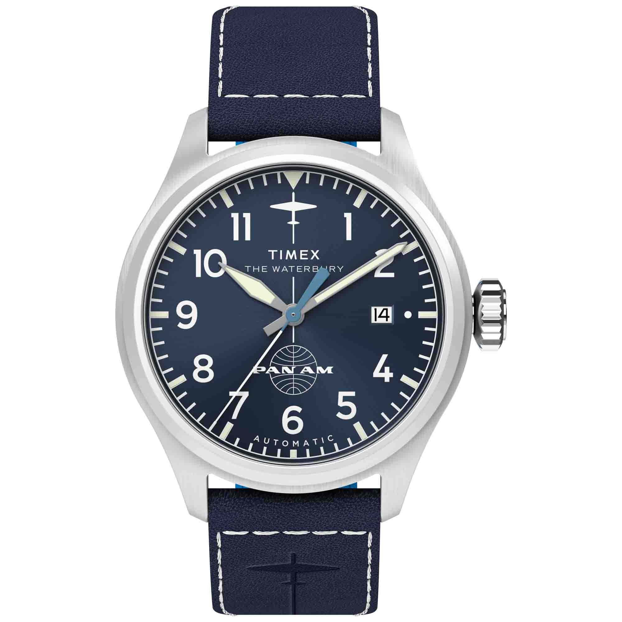 3041-timex-waterbury-ace-automatic-x-pan-am-41mm-blue-1.jpg Timex Waterbury Ace Automatic x Pan Am 41mm Blue