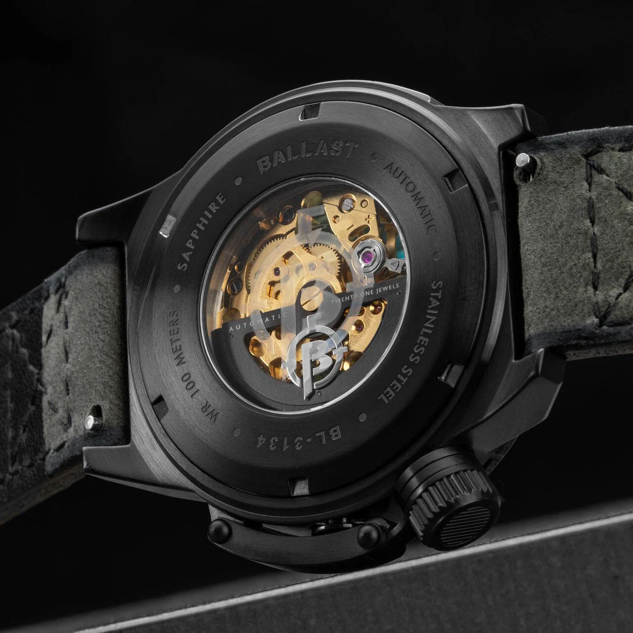 3070-ballast-trafalgar-skeleton-automatic-black-green-3.webp Ballast Trafalgar Skeleton Automatic Black Green