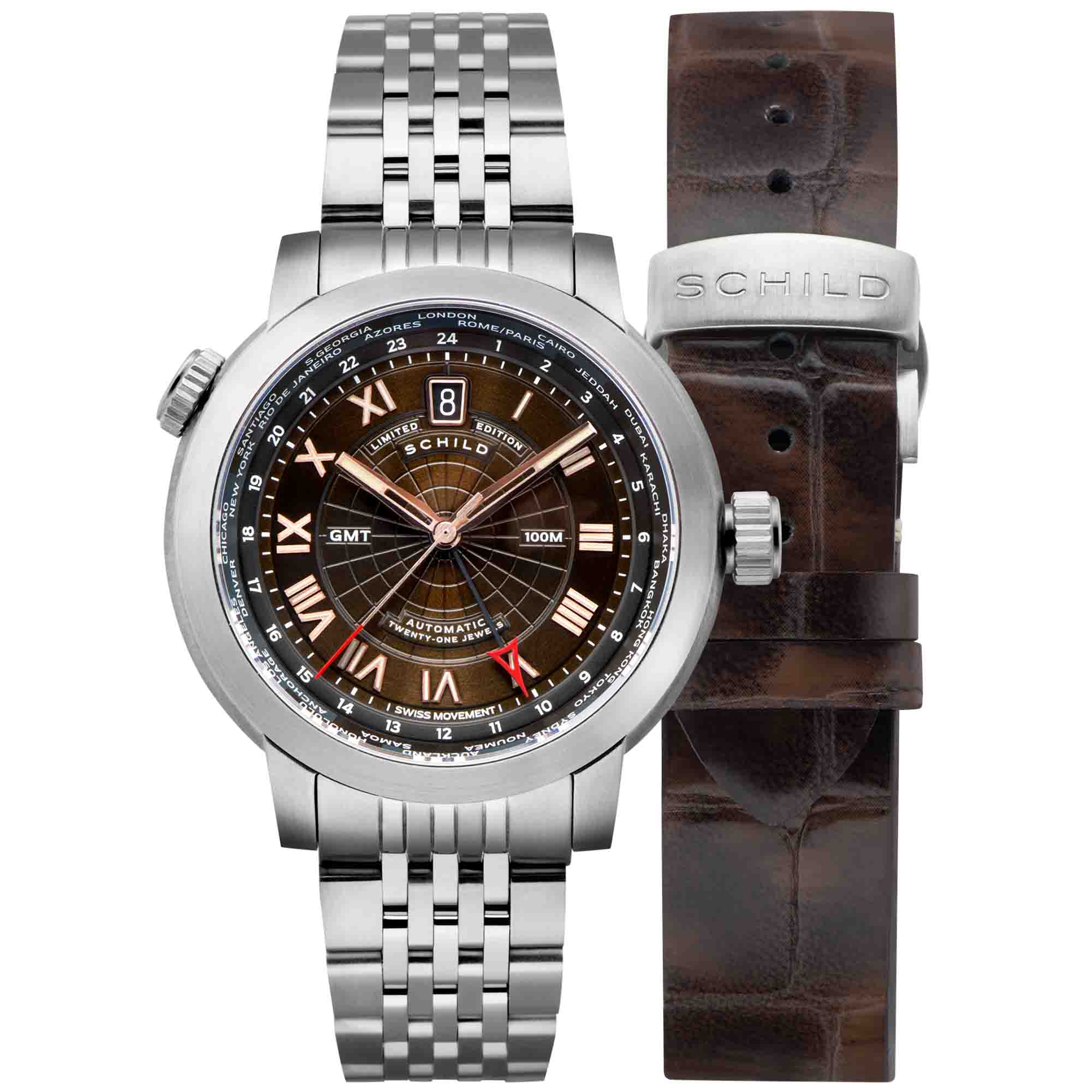 3072-schild-heinrich-swiss-gmt-chocolate-rose-limited-edition-1.jpg Schild Heinrich Swiss GMT Chocolate Rose Limited Edition