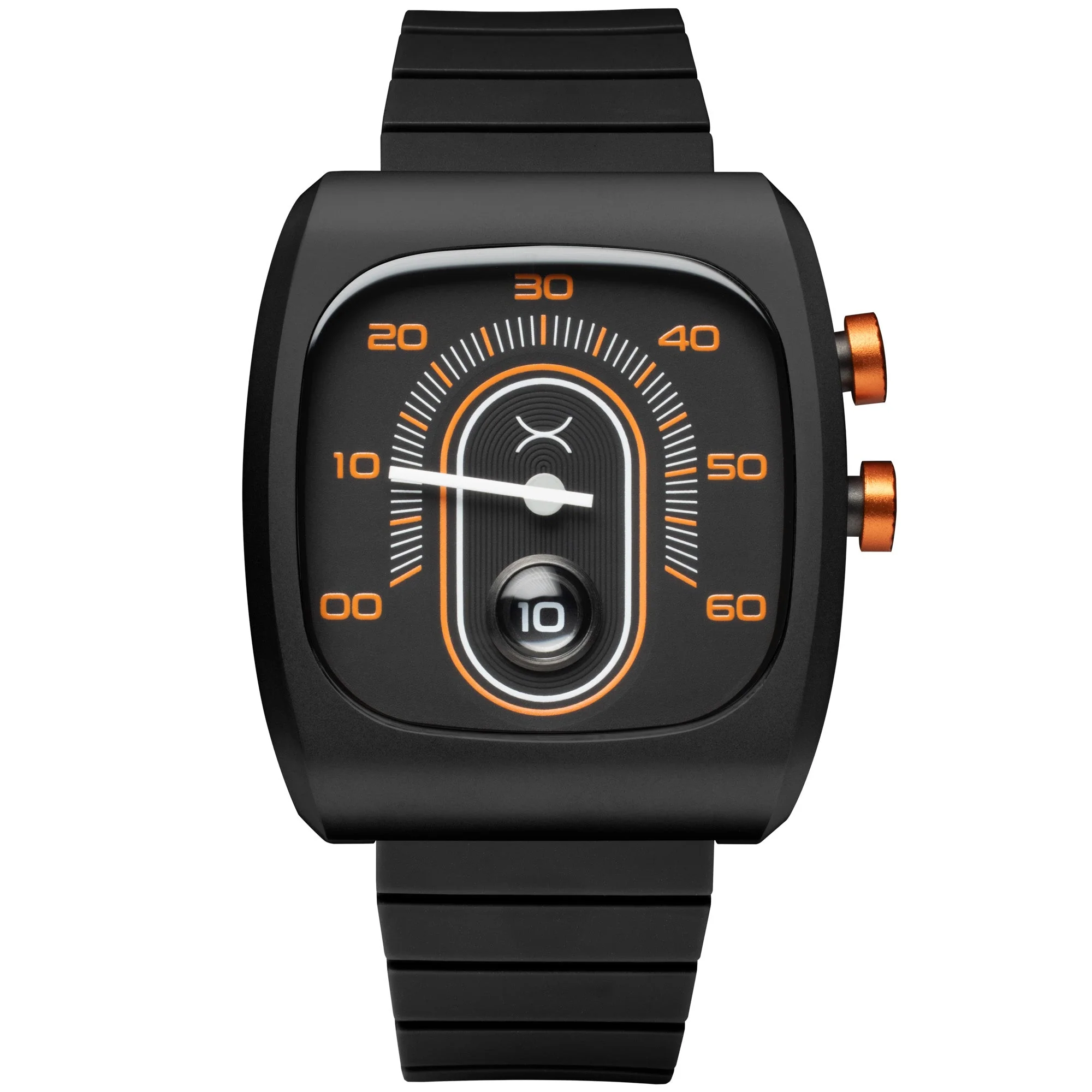 Xeric Retroscope Jump Hour Black Orange