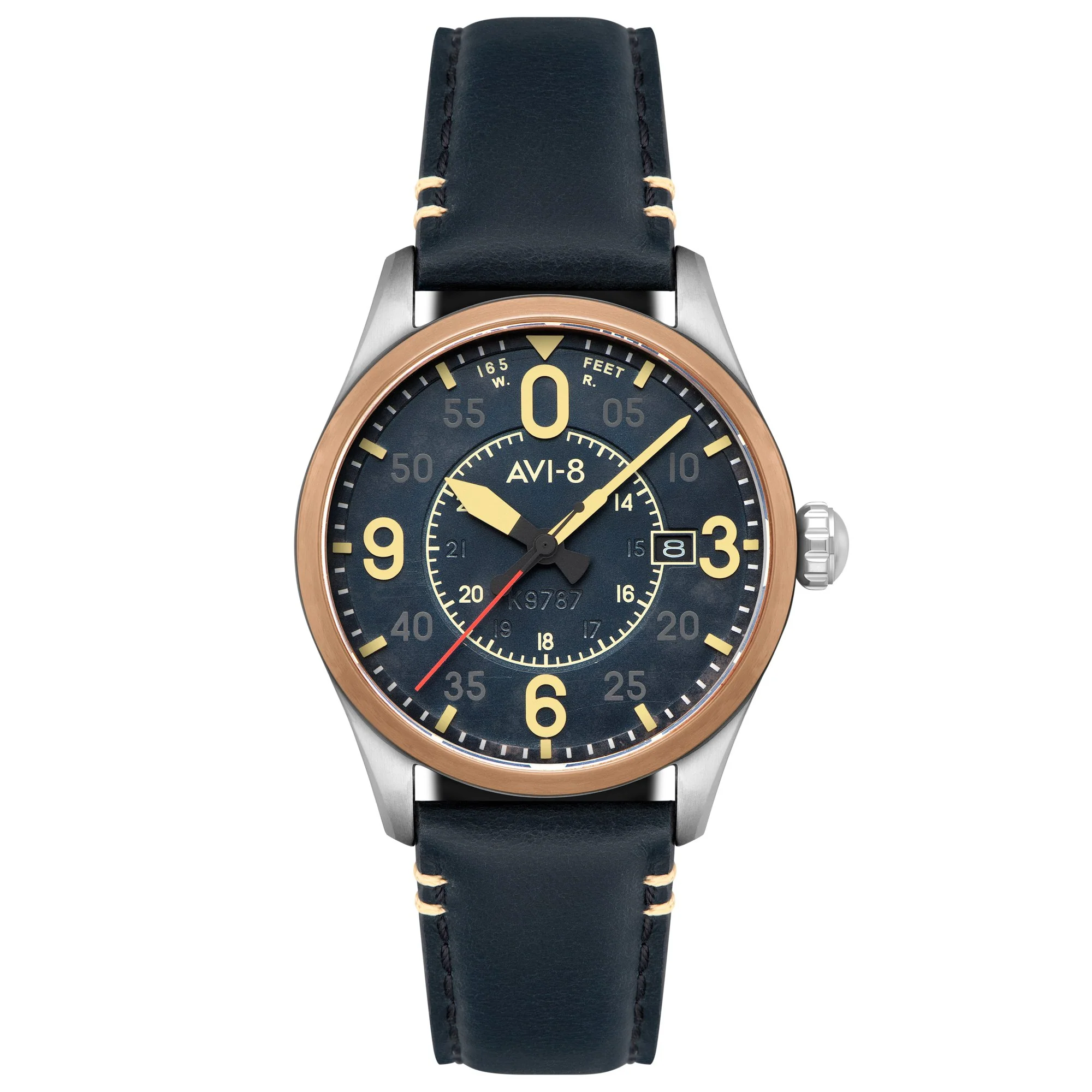 AVI-8 Spitfire Smith Automatic Distressed Blue