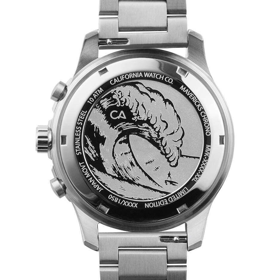 California Watch Co. Mavericks Chrono SS Silver Black