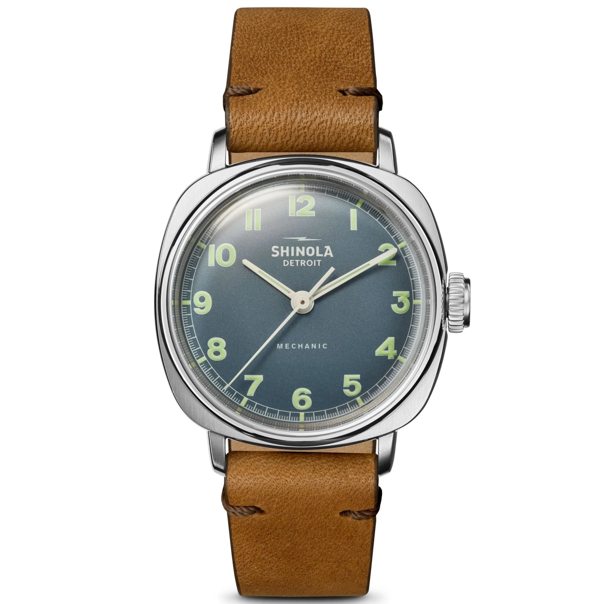 Shinola The Mechanic Hand Wind 39mm Blue