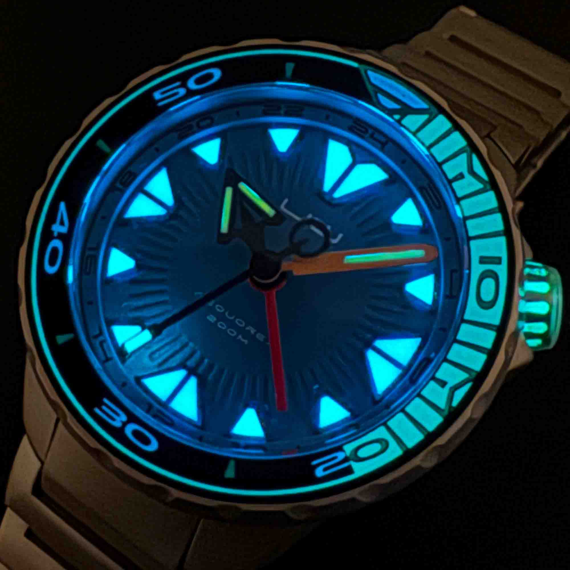 OVD UW Aequorea II Automatic Tritium Deep Blue