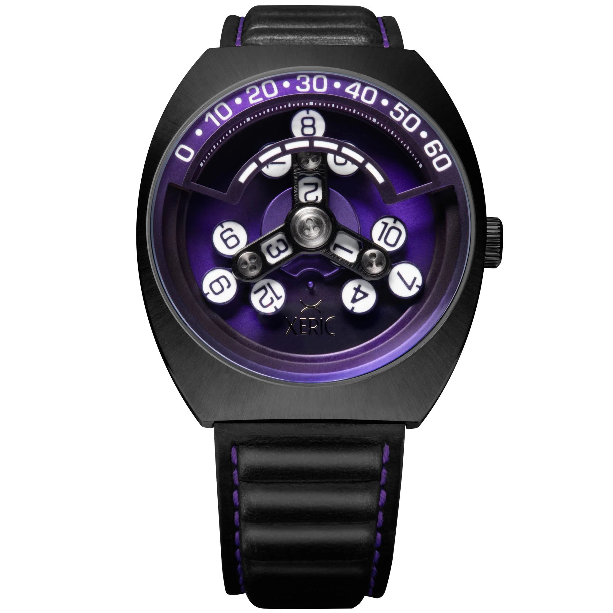 Xeric Scrambler Automatic Wandering Hour Gunmetal Purple