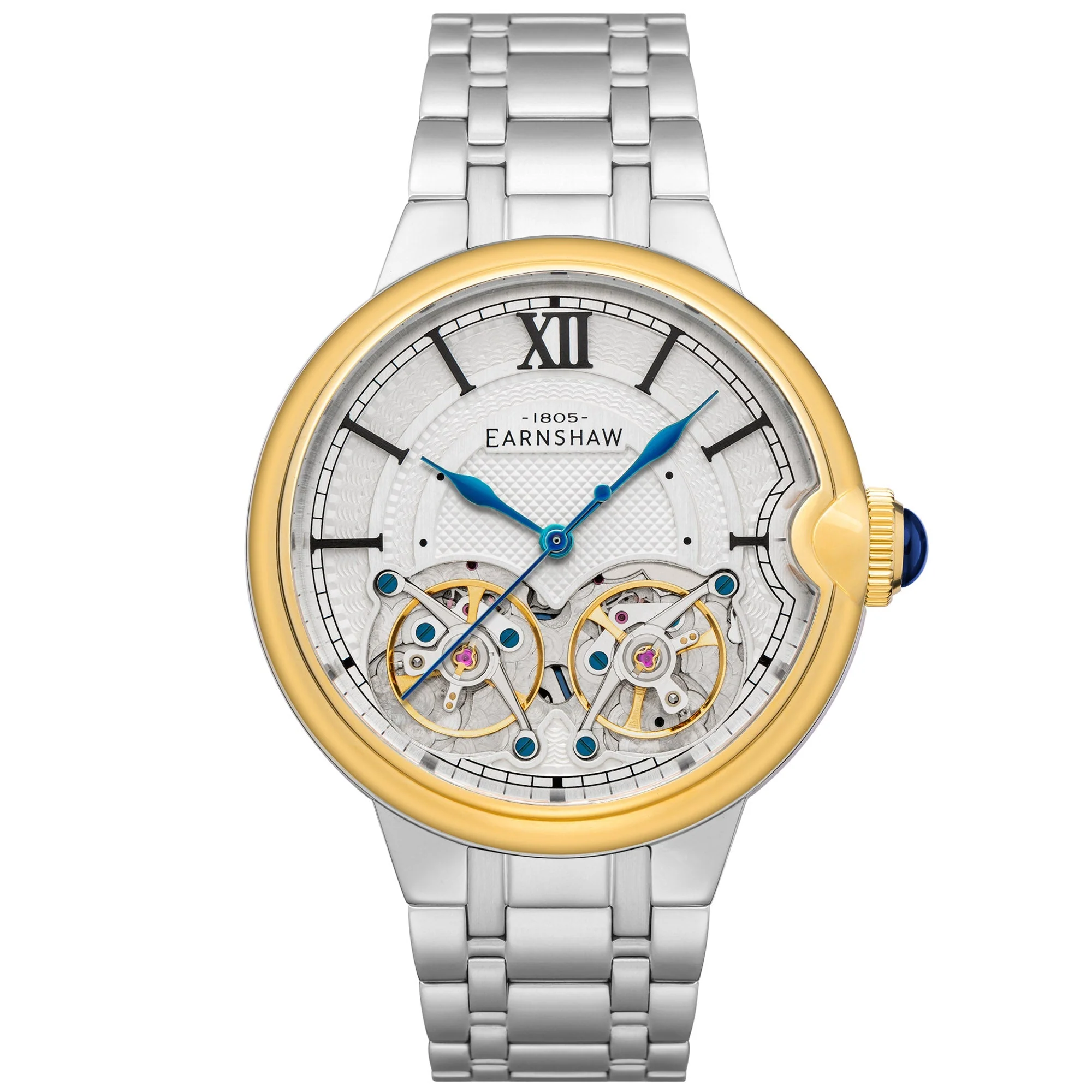Thomas Earnshaw Barallier Double Barrel Automatic Gold White