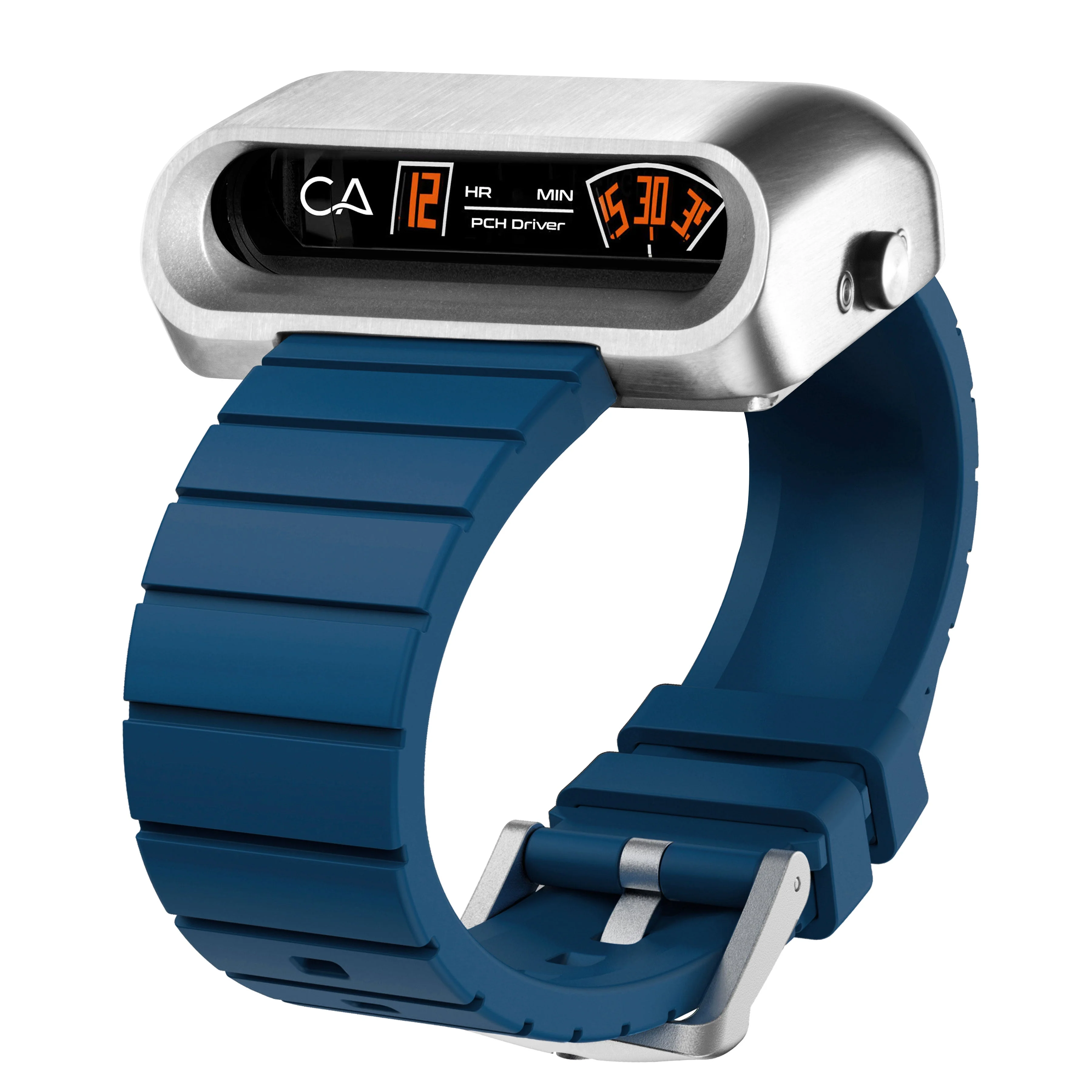 CA PCH Driver Jump Hour Brushed Silver Navy