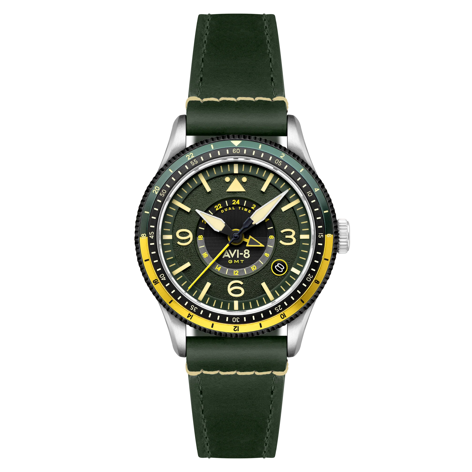 579-avi-8-flyboy-airmaster-gmt-automatic-fuselage-green-1.webp AVI-8 Flyboy Airmaster GMT Automatic Fuselage Green