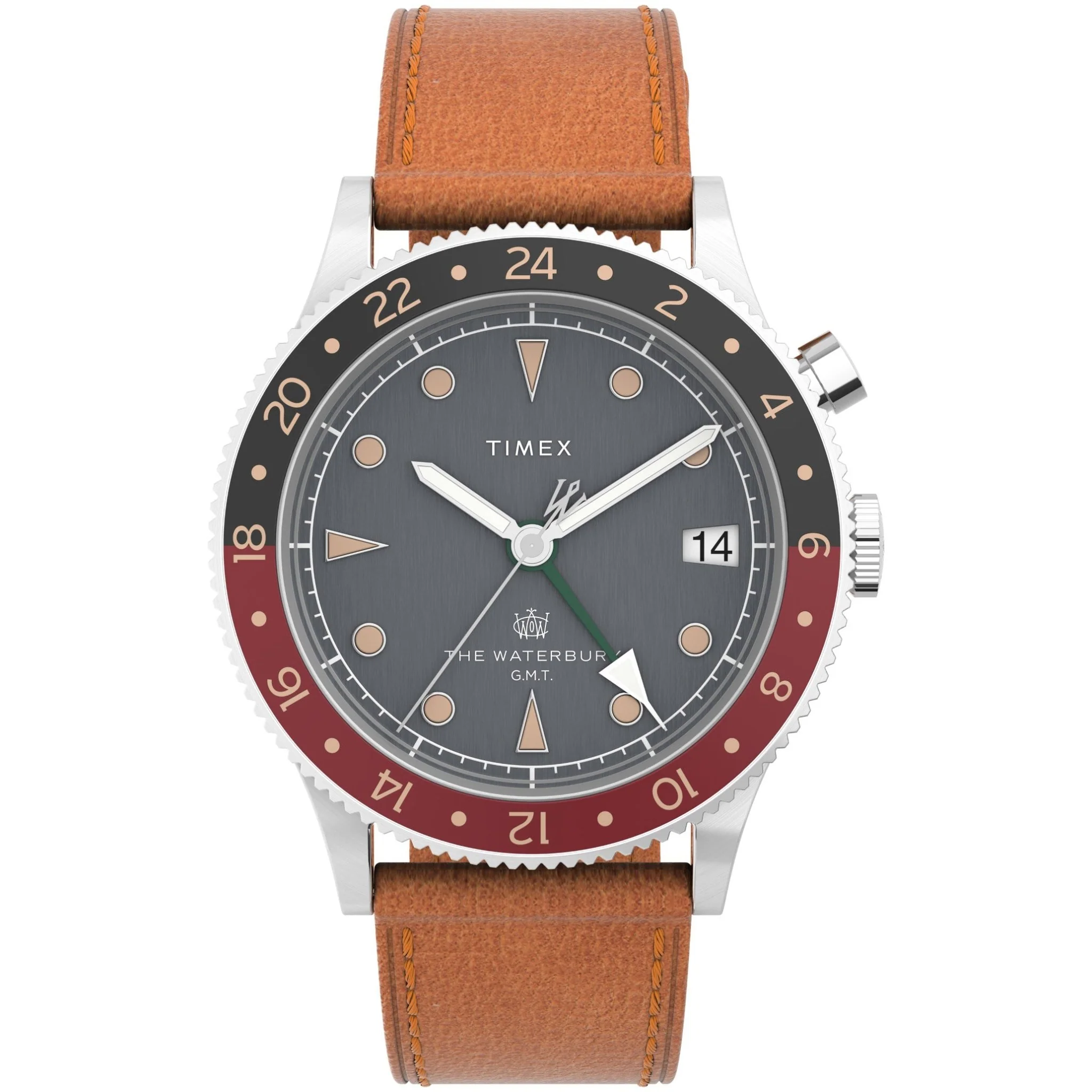 590-timex-waterbury-traditional-gmt-39mm-black-tan-1.webp Timex Waterbury Traditional GMT 39mm Black Tan