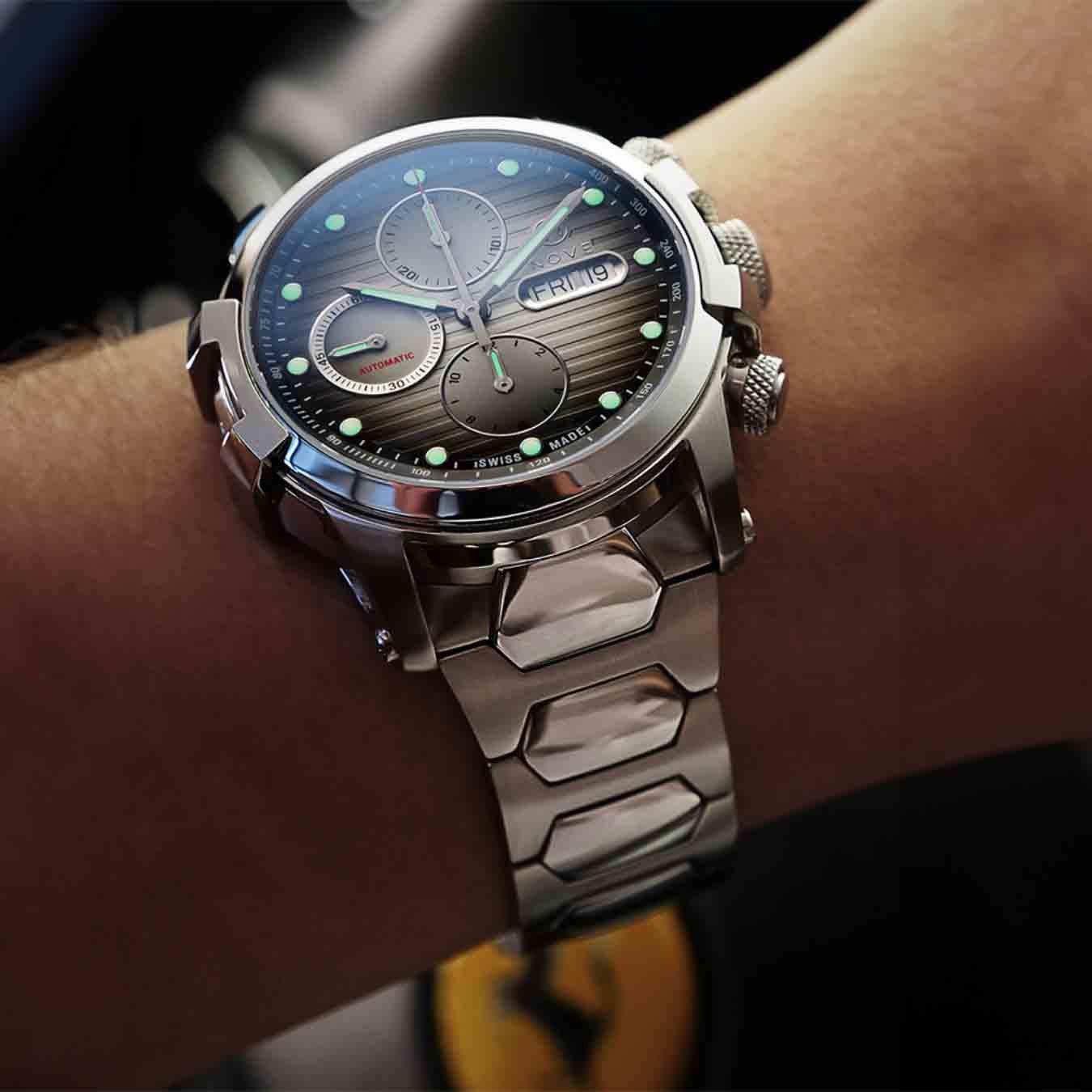 Nove Modena 500 Automatic Chrono Gray SS