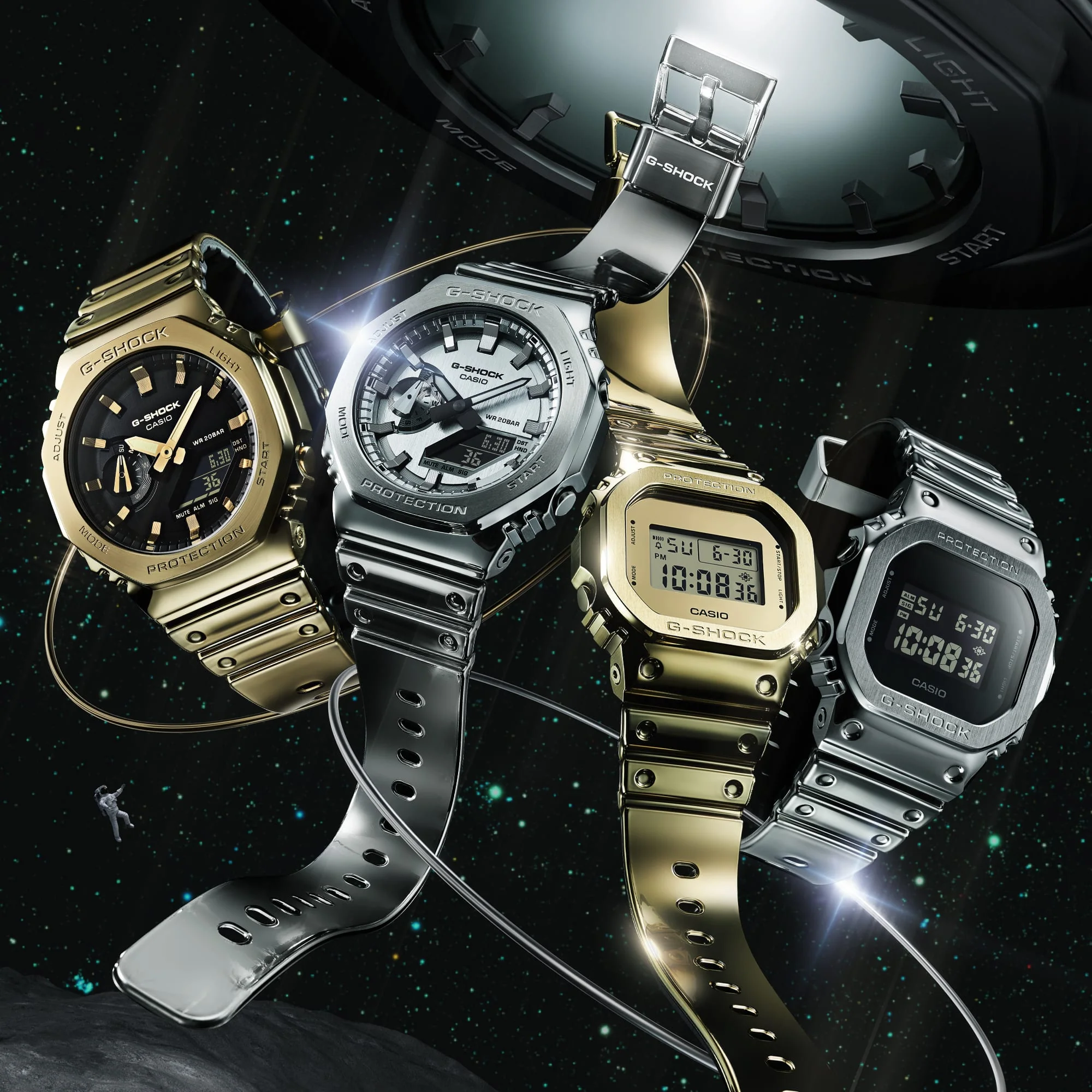 G-Shock GM5600 G-Steel Digital Metallic Silver