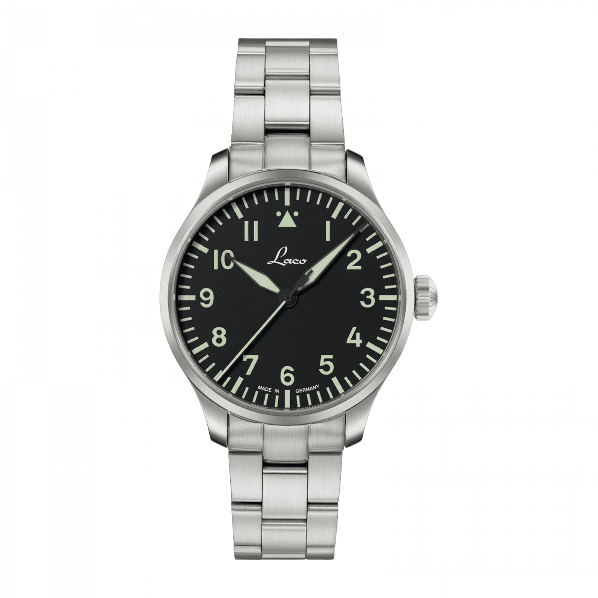 Laco Augsburg 39mm Automatic SS Black