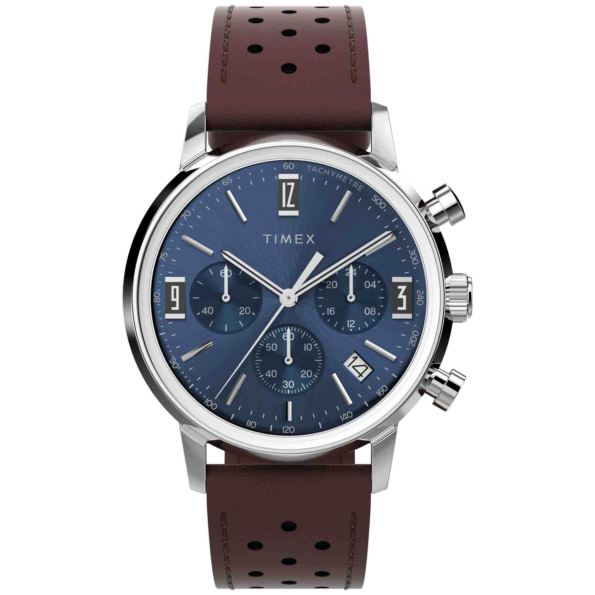 Timex Marlin Tachymeter Chronograph 40mm Blue