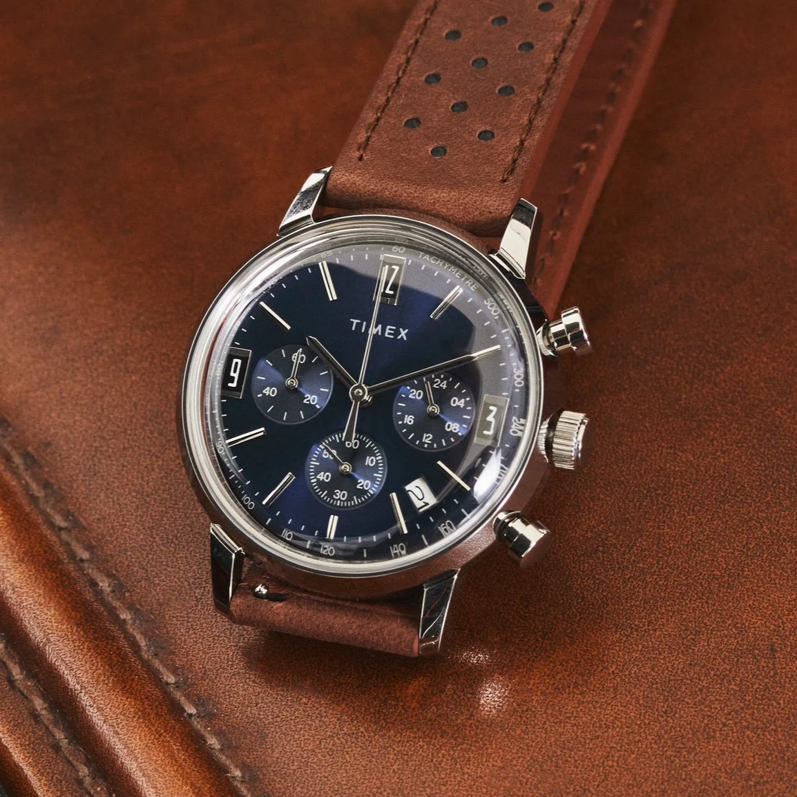 Timex Marlin Tachymeter Chronograph 40mm Blue