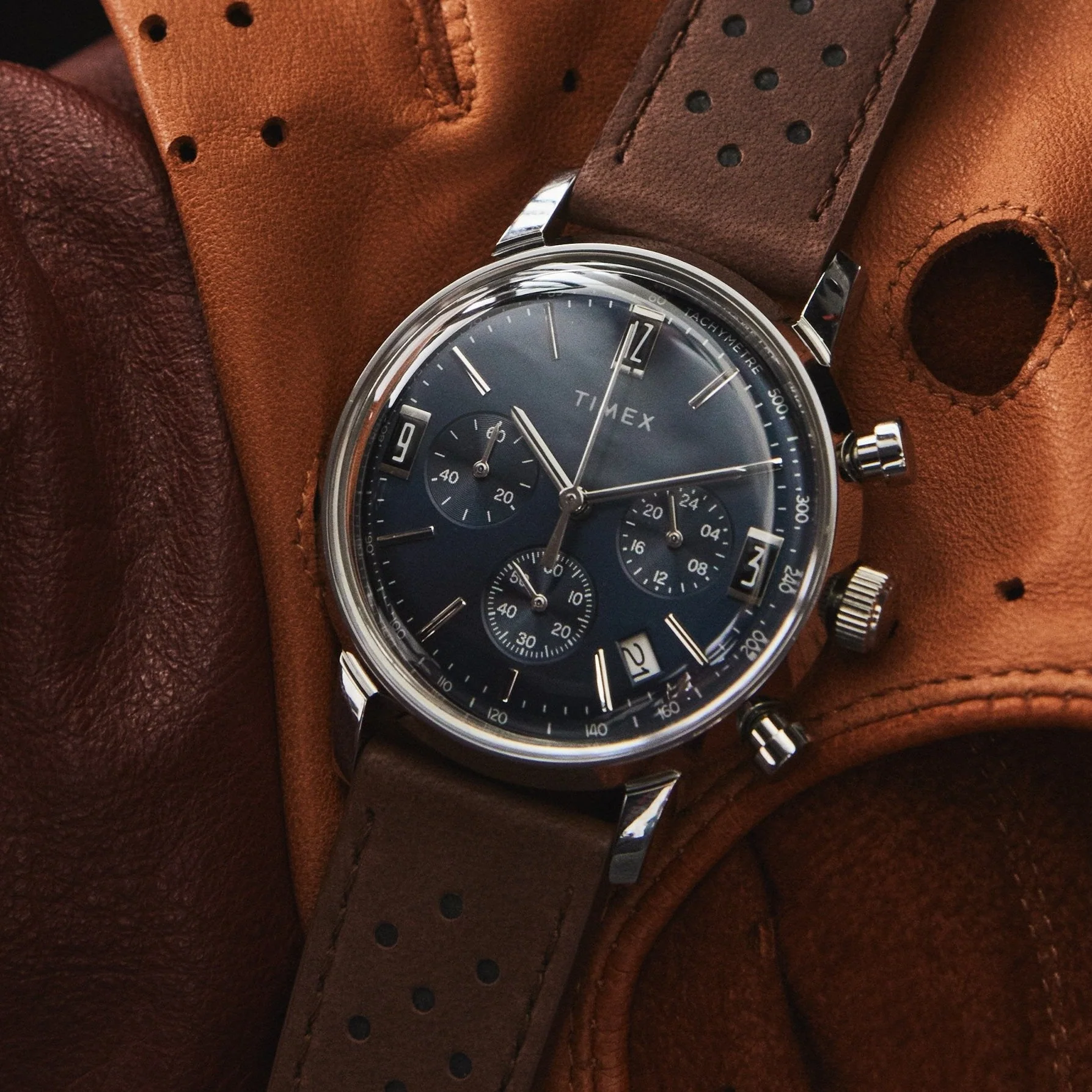 Timex Marlin Tachymeter Chronograph 40mm Blue