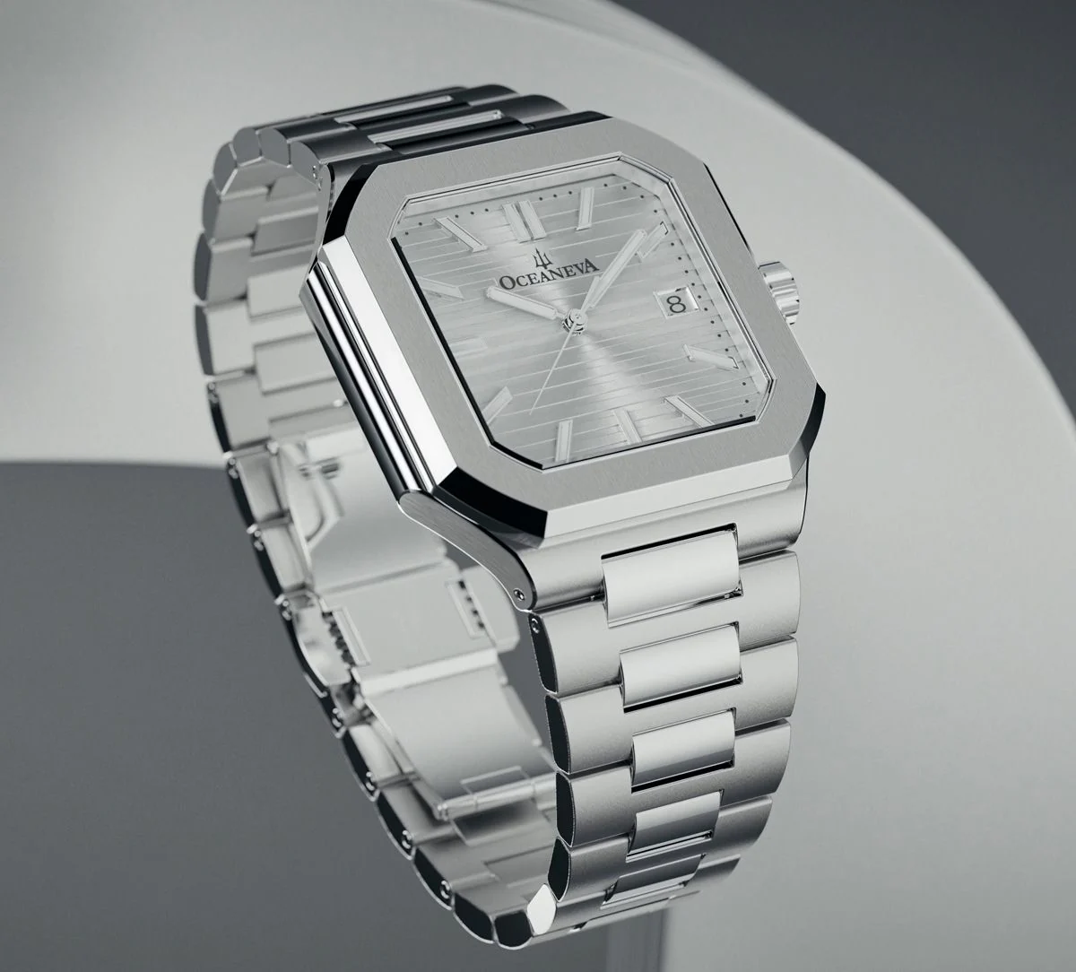 Oceaneva Tenuis Ultra‑Thin Swiss Automatic Silver