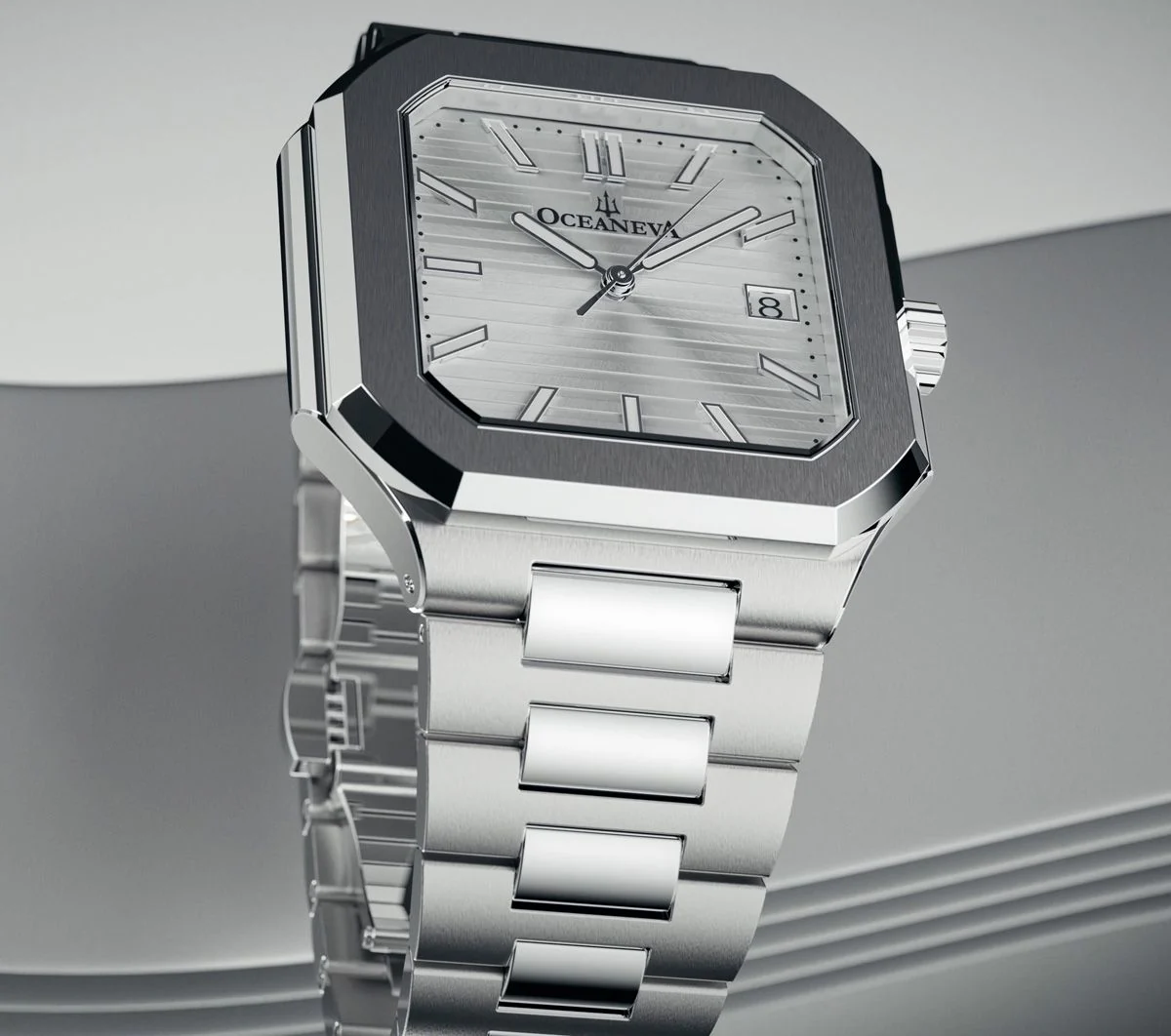 Oceaneva Tenuis Ultra‑Thin Swiss Automatic Silver