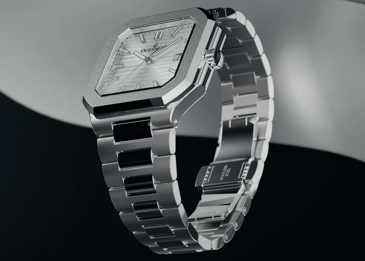 Oceaneva Tenuis Ultra‑Thin Swiss Automatic Silver