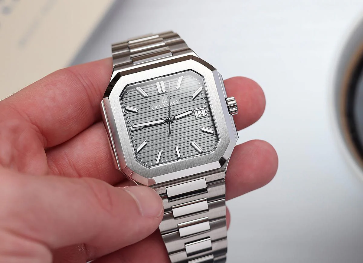 Oceaneva Tenuis Ultra‑Thin Swiss Automatic Silver