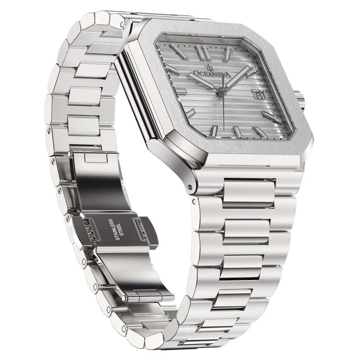Oceaneva Tenuis Ultra‑Thin Swiss Automatic Silver