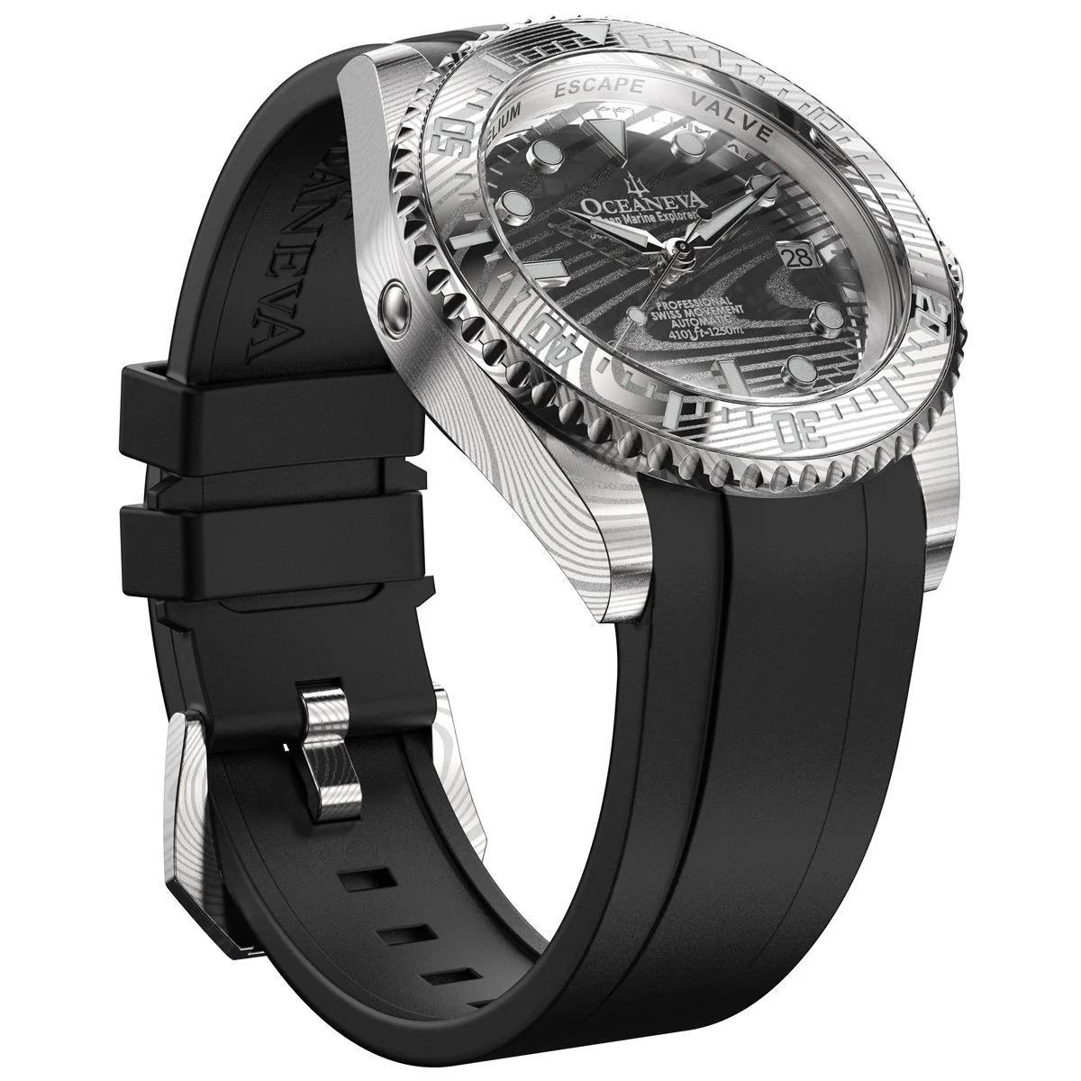 Oceaneva Deep Marine Explorer II Damascus Steel Limited Edition