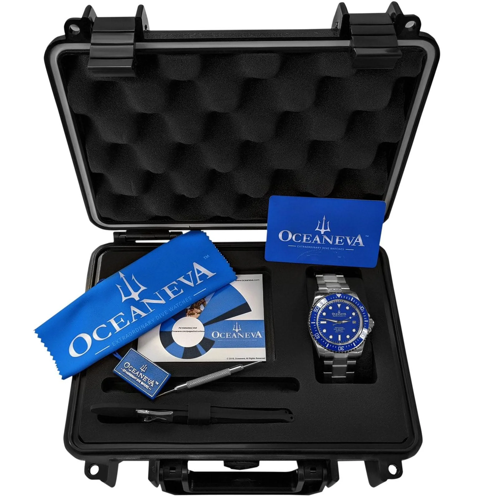 Oceaneva Deep Marine Explorer II Automatic 1250M Pro Diver Blue Limited Edition