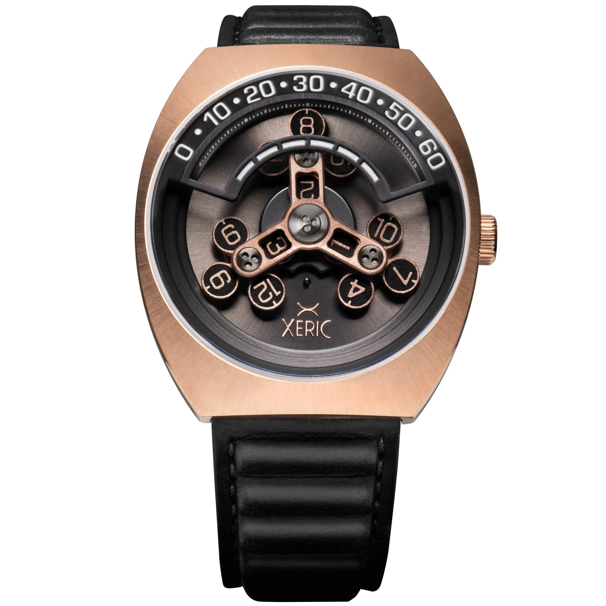 81-xeric-scrambler-automatic-wandering-hour-rose-gold-gunmetal-1.webp Xeric Scrambler Automatic Wandering Hour Rose Gold Gunmetal