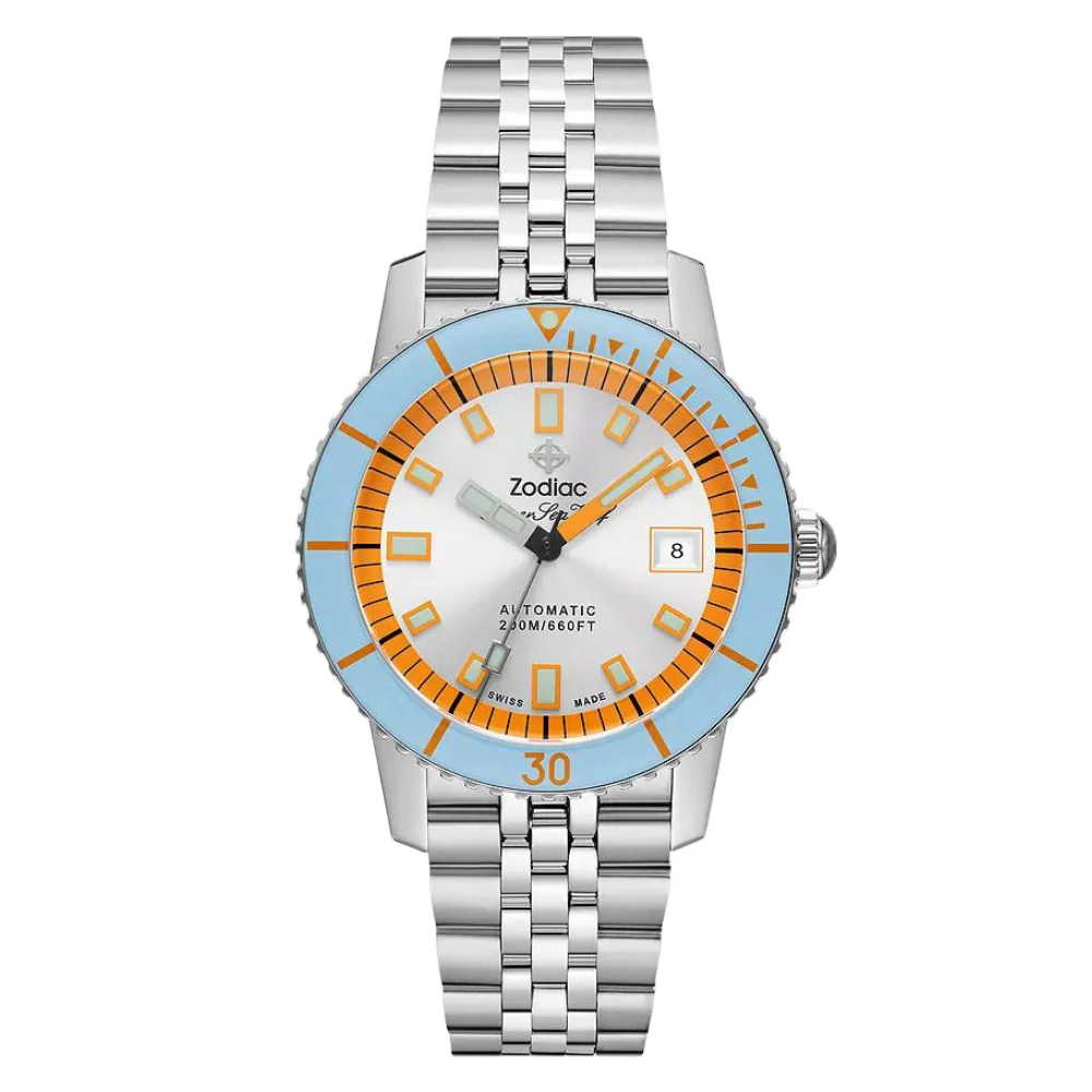 Zodiac Sea Wolf Compression Automatic SS Silver