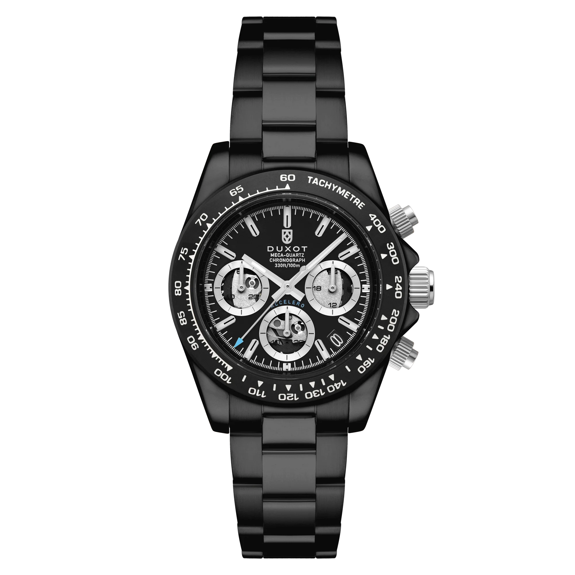 Duxot Accelero Chronograph Compax Skeleton Edition Dark Infinity