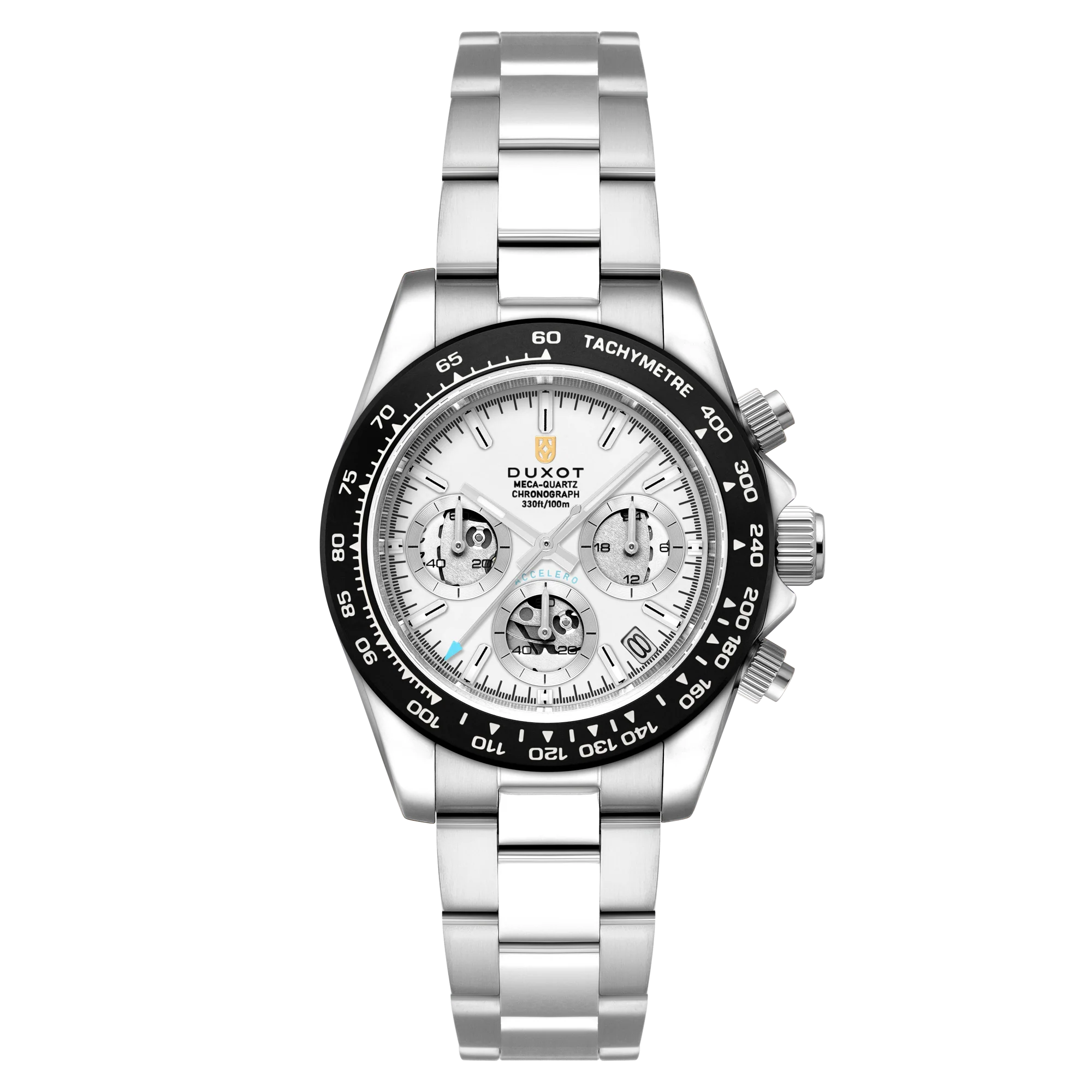 Duxot Accelero Chronograph Compax Skeleton Edition Lunar Black