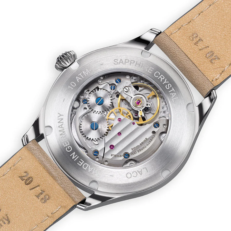 Laco Bremerhaven 39mm Handwinding Black