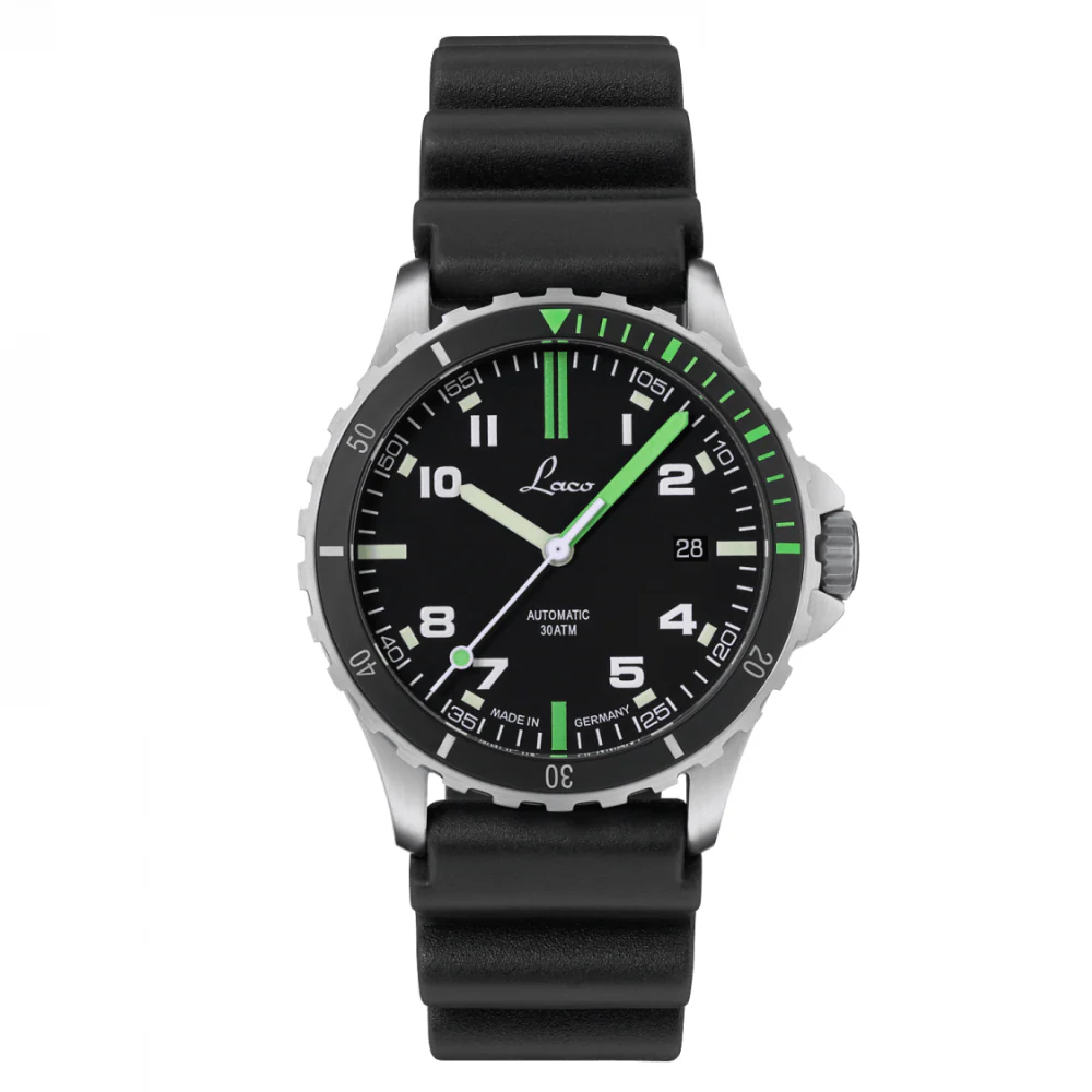 Laco Amazonas 39mm Automatic Black Matte