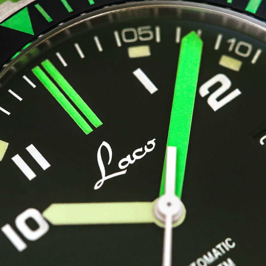 Laco Amazonas 39mm Automatic Black Matte