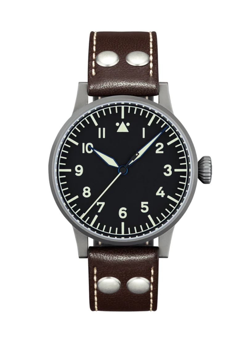 Laco Westerland Pilot Watch Original 45mm Handwinding Black