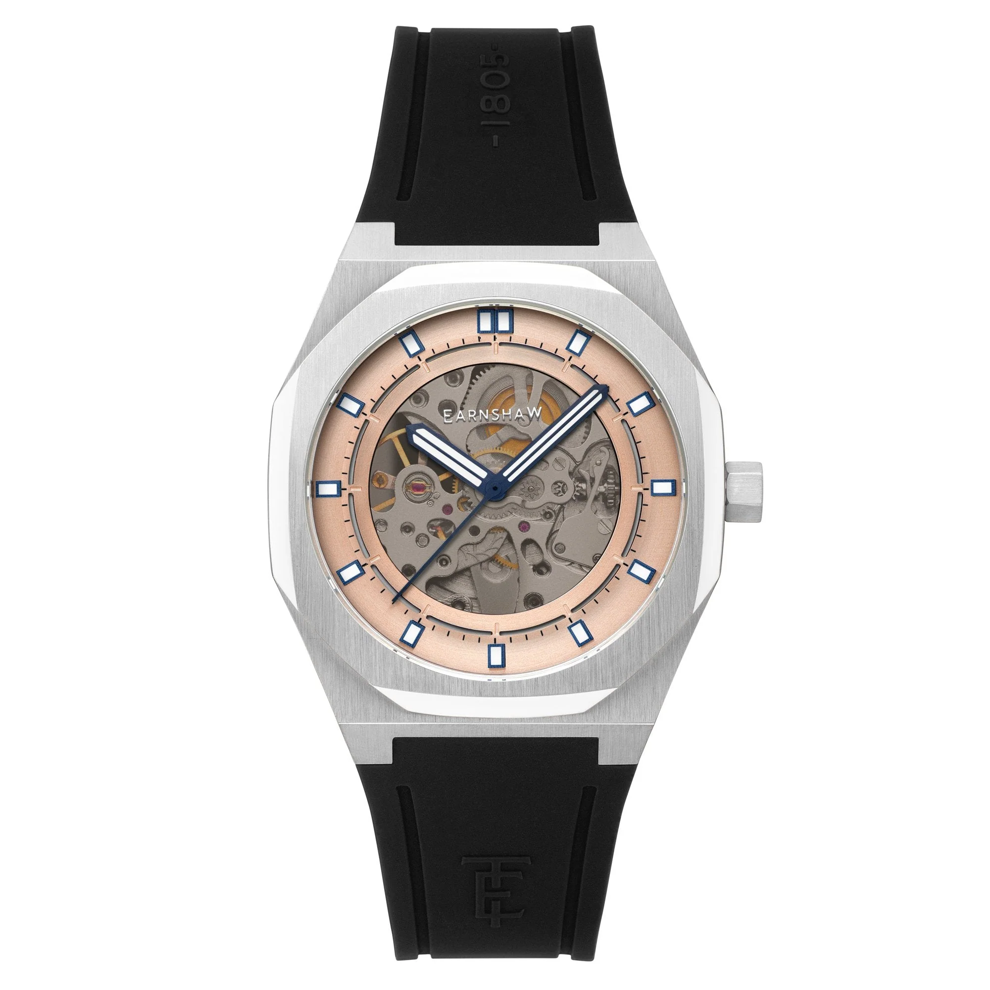 Thomas Earnshaw Discovery Drake Skeleton Automatic Champagne Silver