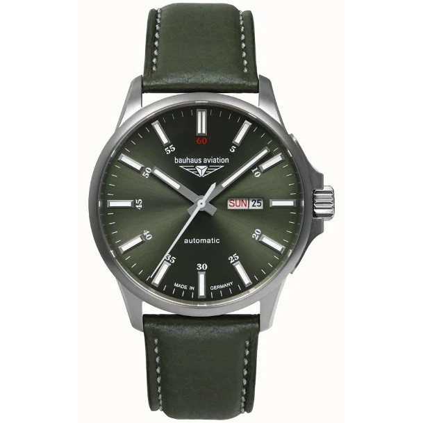Bauhaus Aviation Titanium Automatic Green