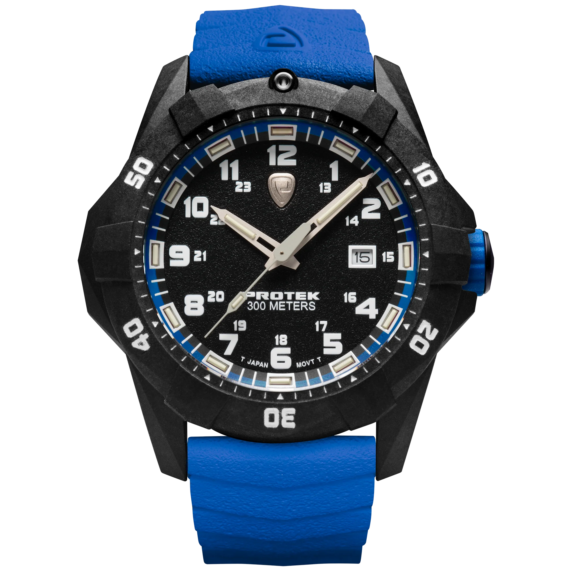 ProTek Carbon Dive PT1003B Series Tritium Blue