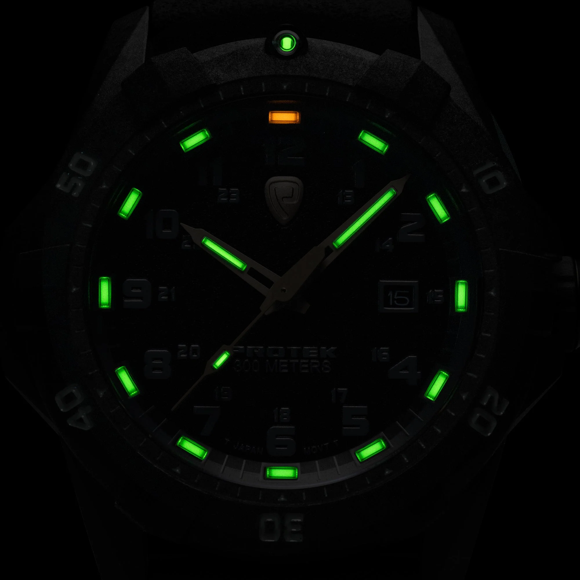 ProTek Carbon Dive PT1003 Series Tritium Black Blue